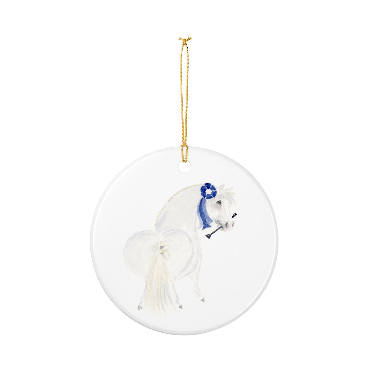 Northwinds Ceramic Ornament — Cute Black Pony Holiday Decoration