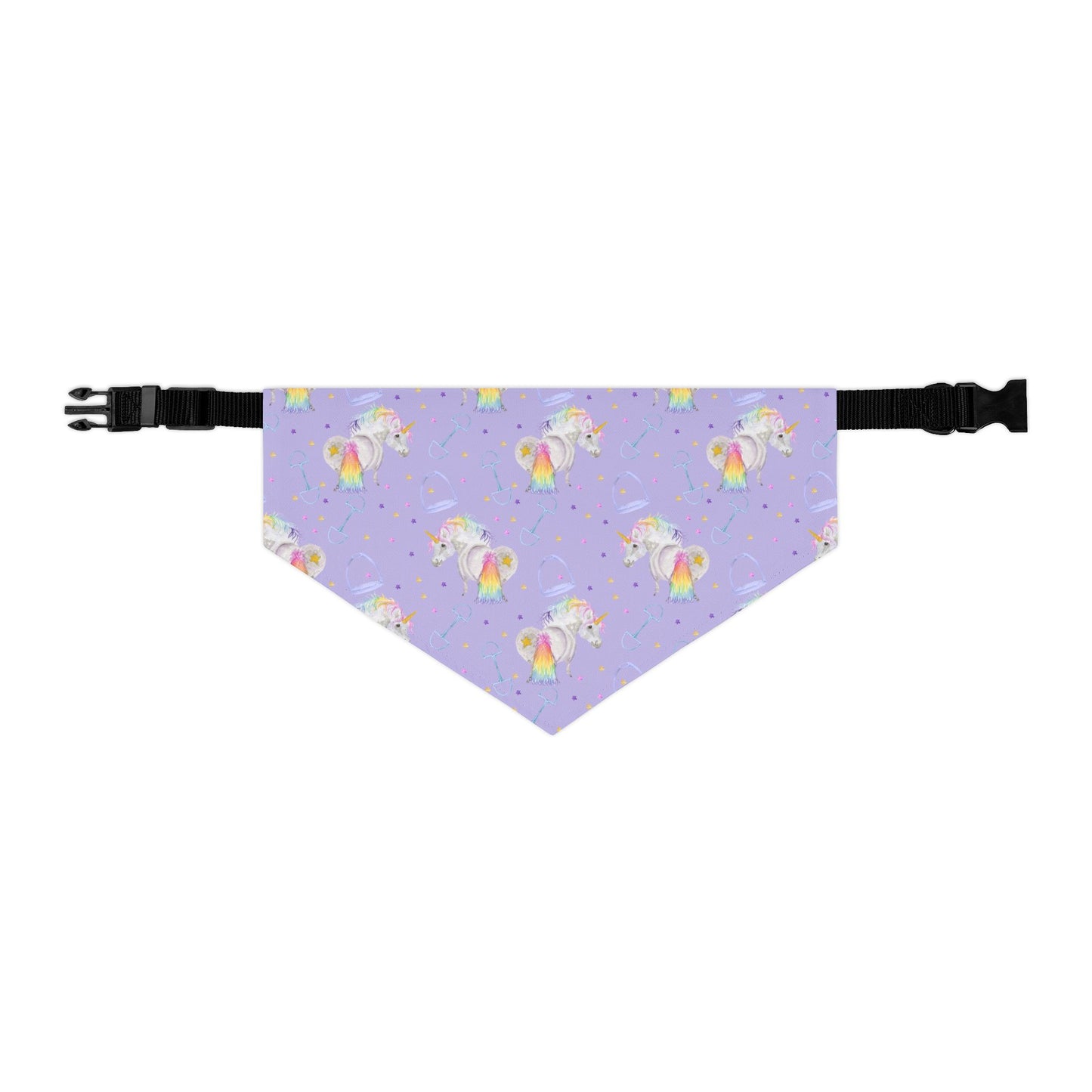 Adorable pony Unicorn print Pet Bandana Collar