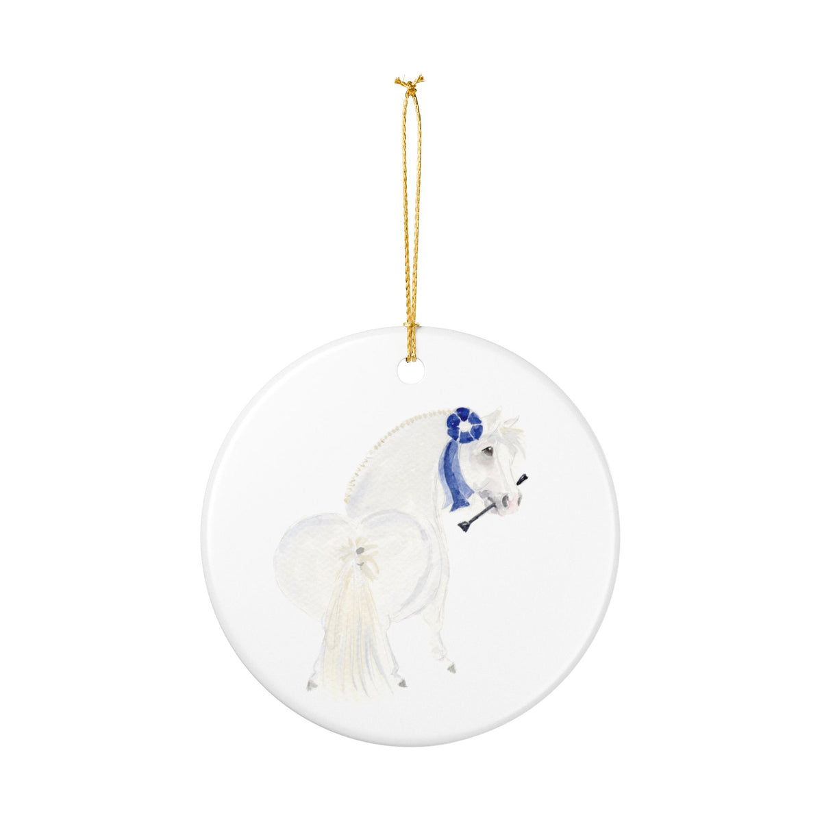 Northwinds Ceramic Ornament — Cute Black Pony Holiday Decoration
