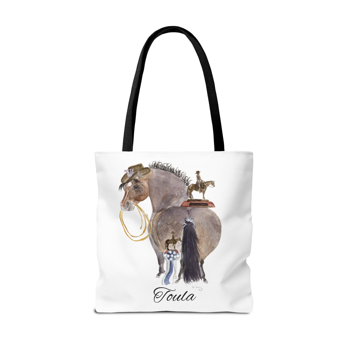 Adorable little Toula Tote Bag - Whimsical Equestrian Design