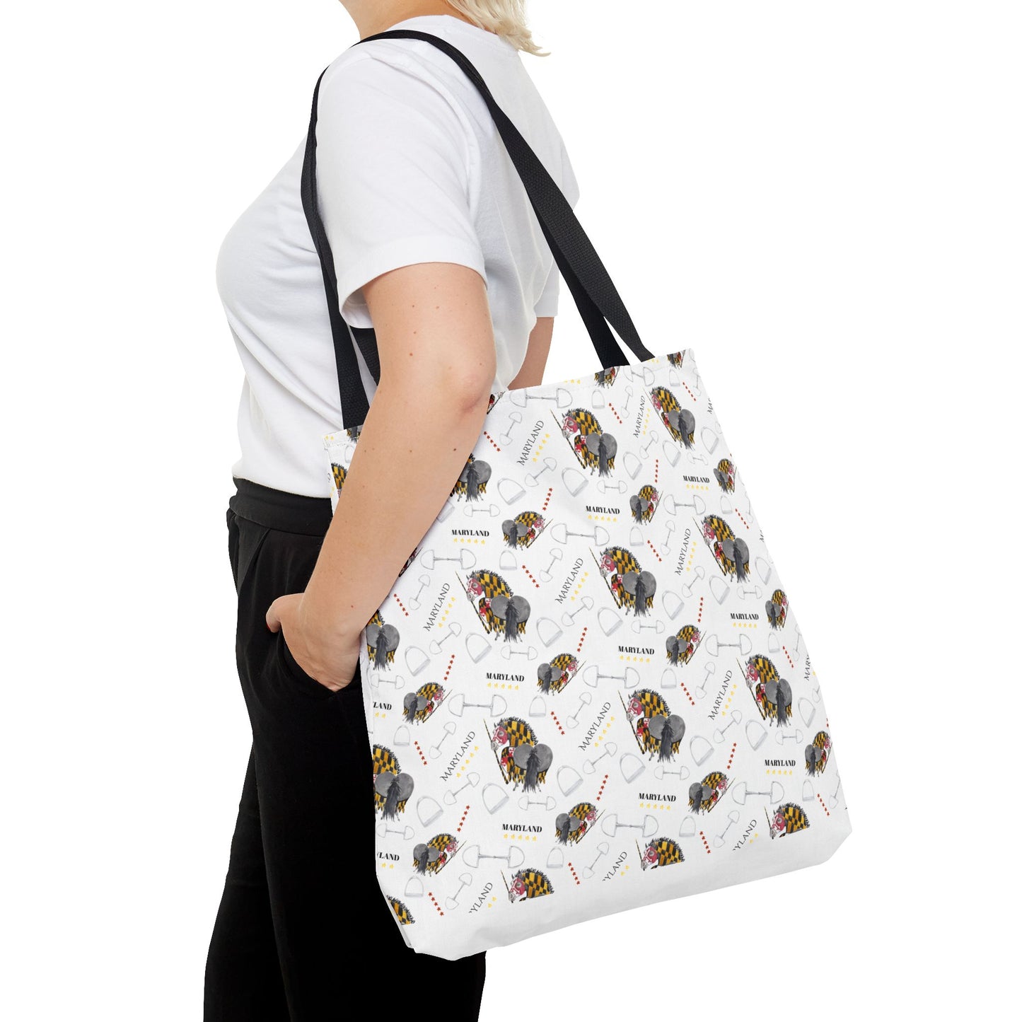 Adorable little Maryland 5 star Tote Bag - Whimsical Equestrian Design