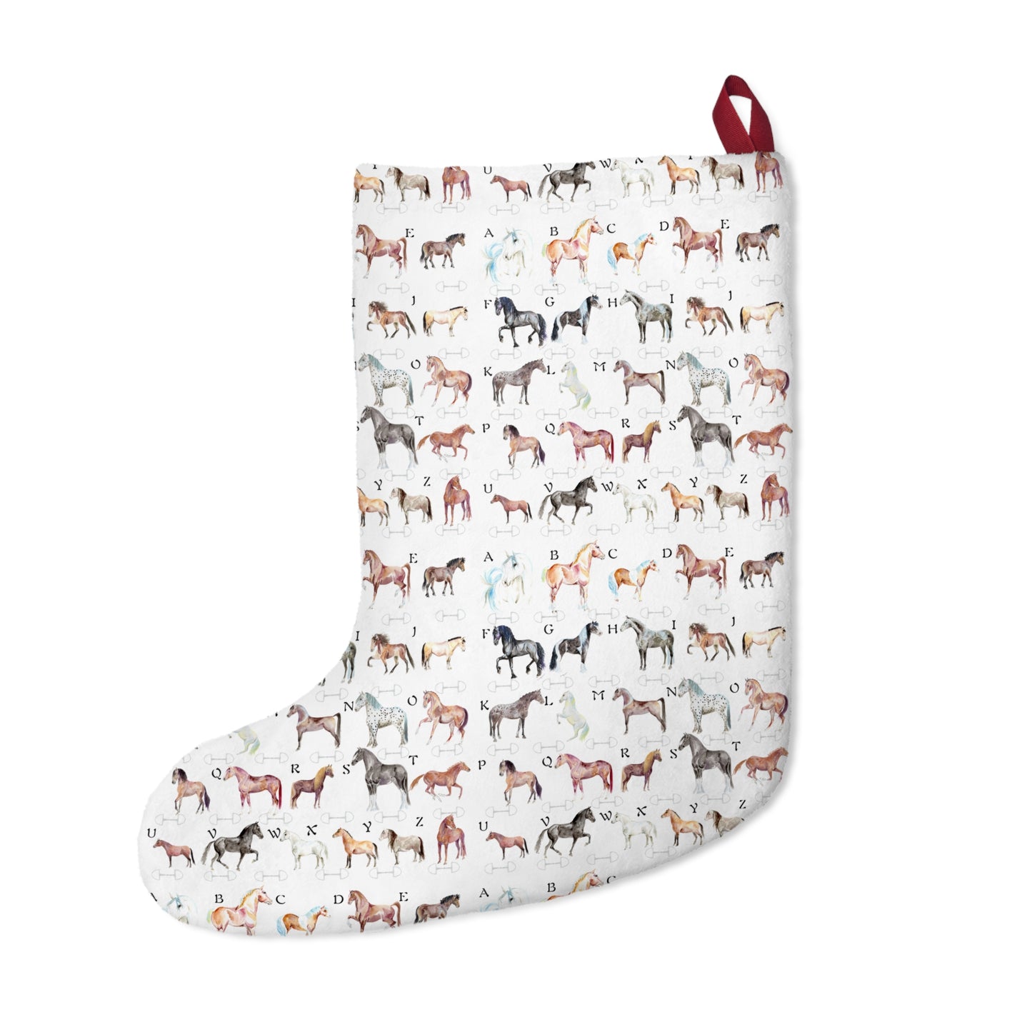 ABC horse Breeds Christmas Stockings