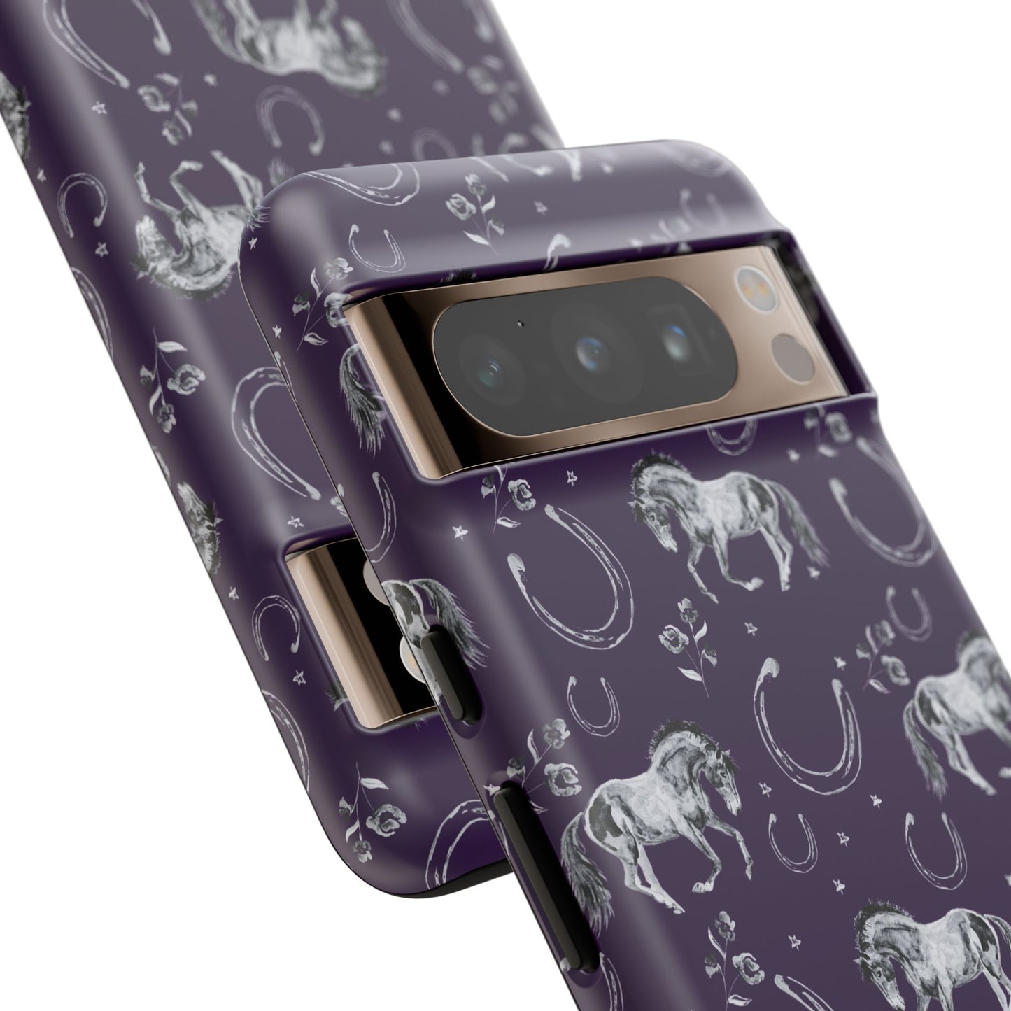 Lucky Mustang in Dark Purple Tough Phone Case