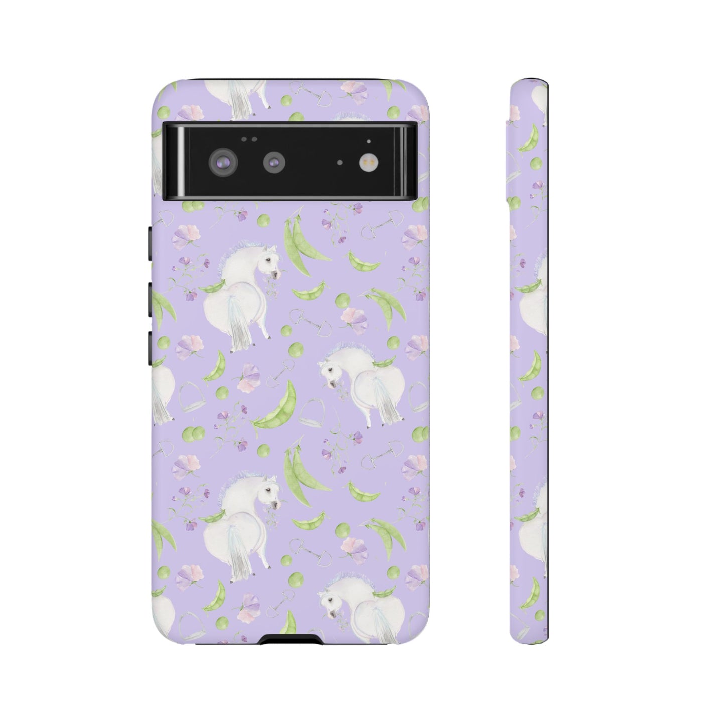 Adorable Pea Pod Lavendar   Tough Phone Cases