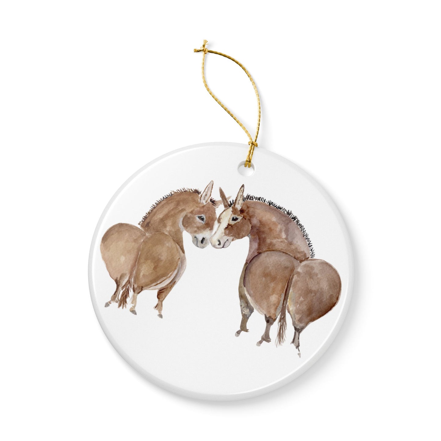 Adorable Chewy and Rico Ceramic Ornaments, Custom Holiday Decor, 2-Sided Christmas Ornament, Unique Gift, Home Decoration, Keepsake