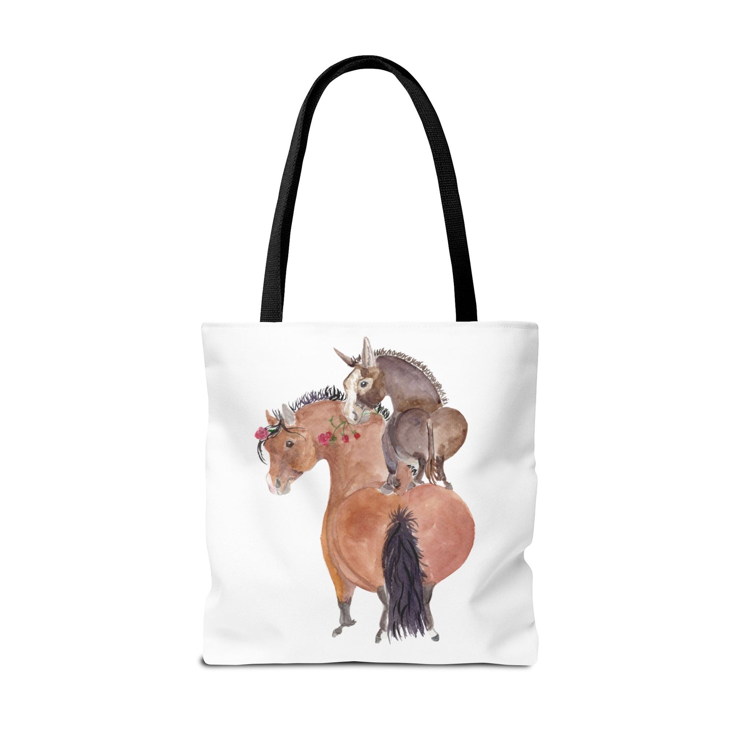 Adorable little Rose Tote Bag - Whimsical Equestrian Design