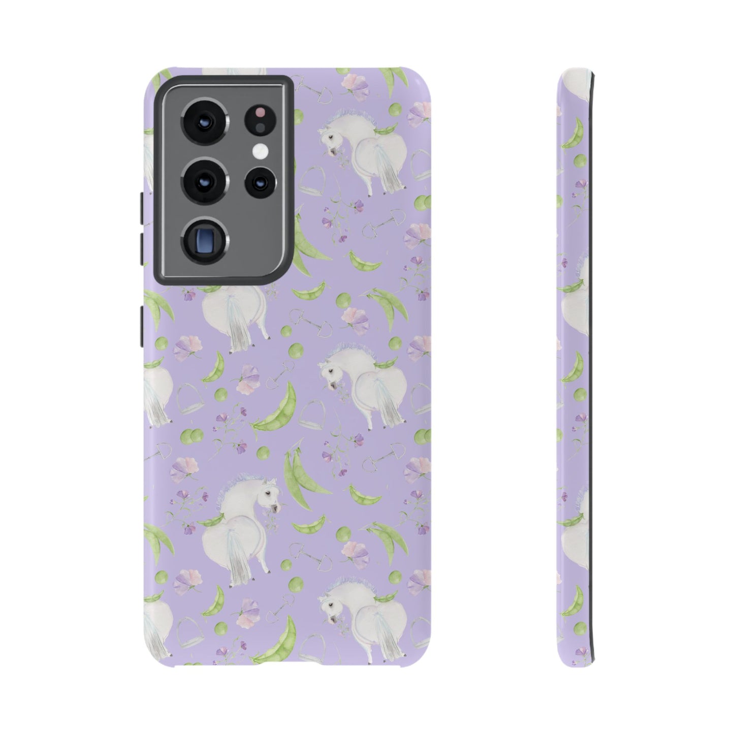 Adorable Pea Pod Lavendar   Tough Phone Cases
