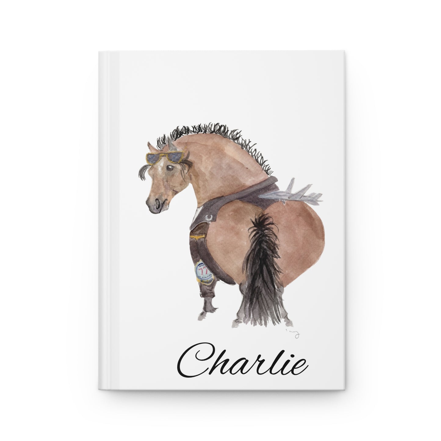 Hardcover Journal Matte -Adorable little Charlie