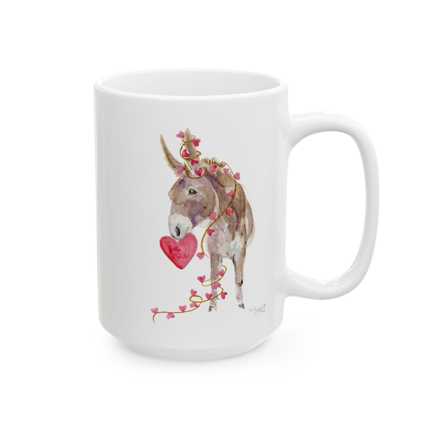 Be Mine Valentine Donkey Mug