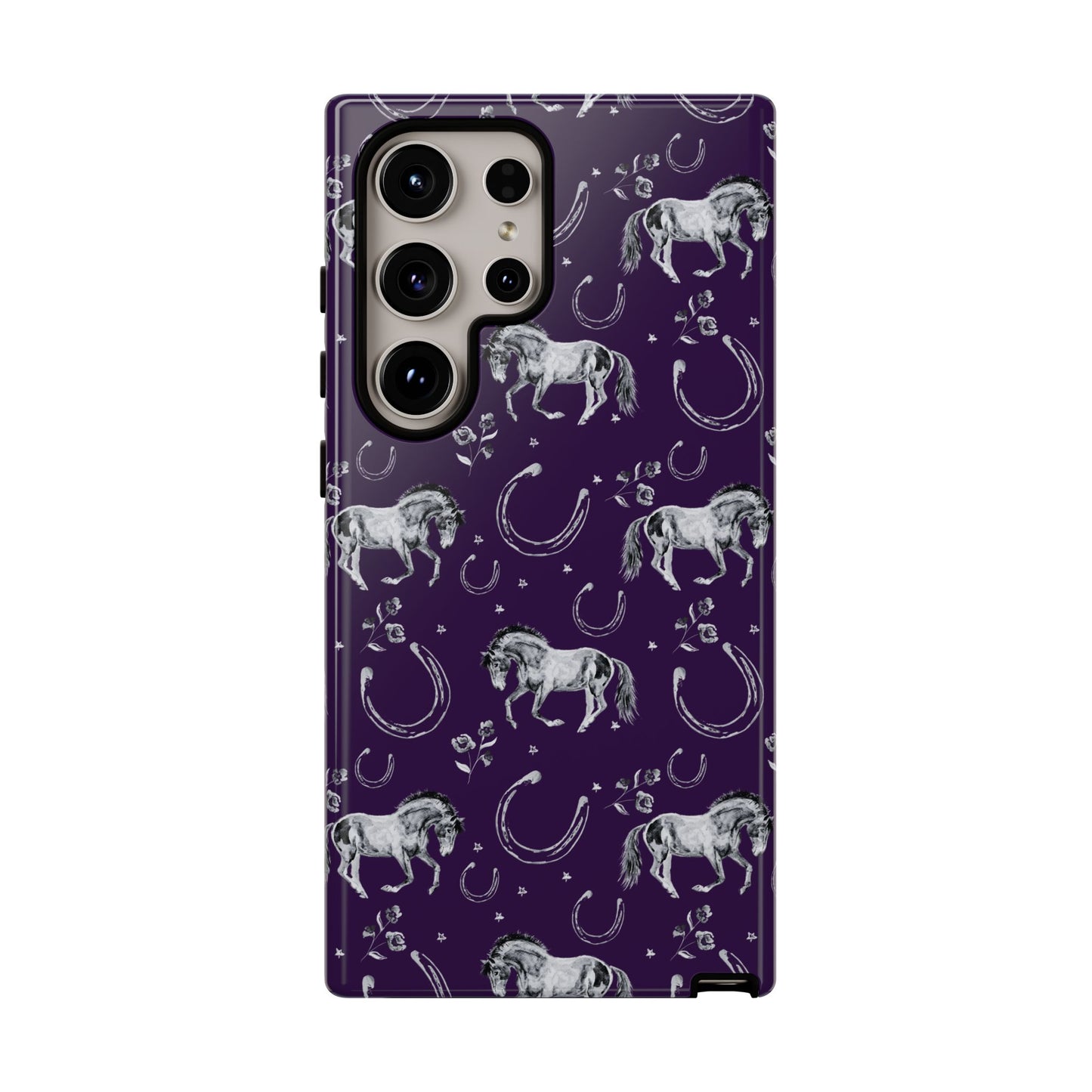 Lucky Mustang in Dark Purple Tough Phone Case