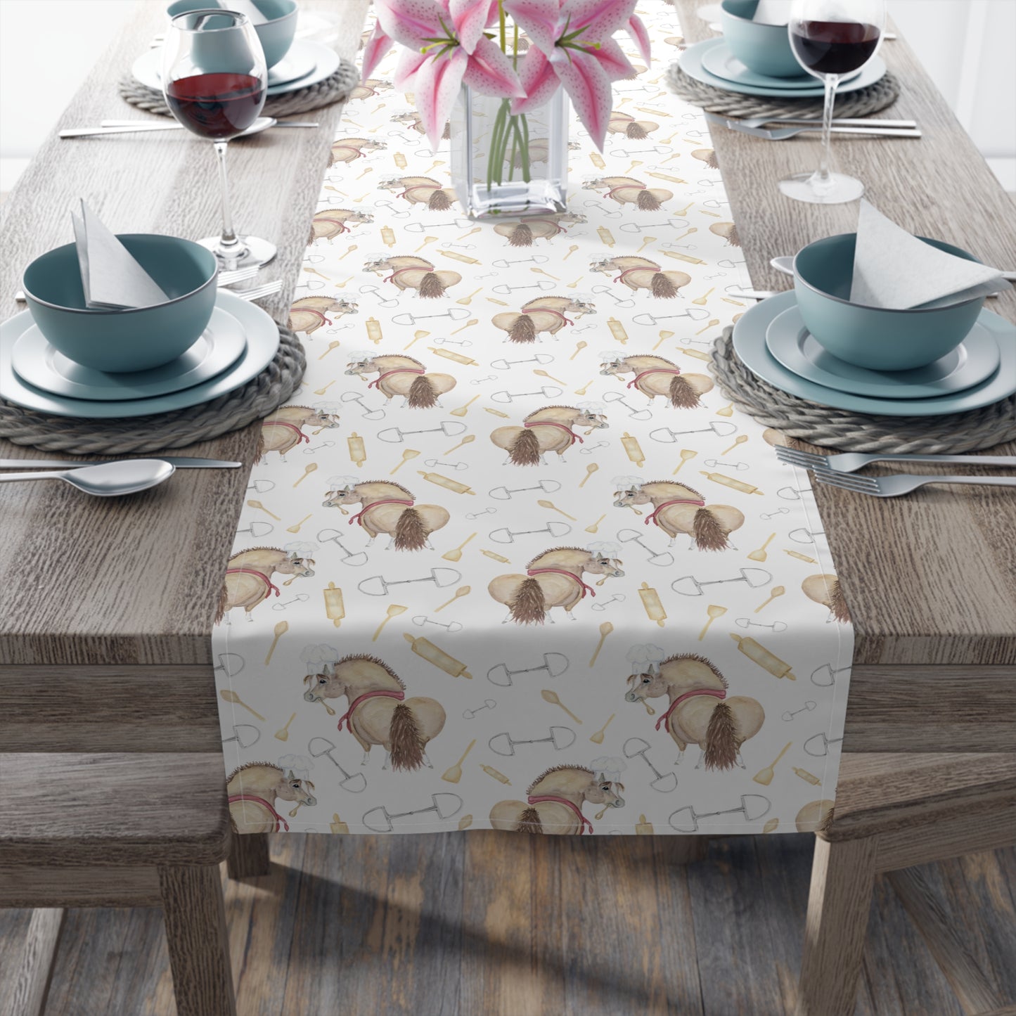 Adorable little Chef Table Runner (Cotton)