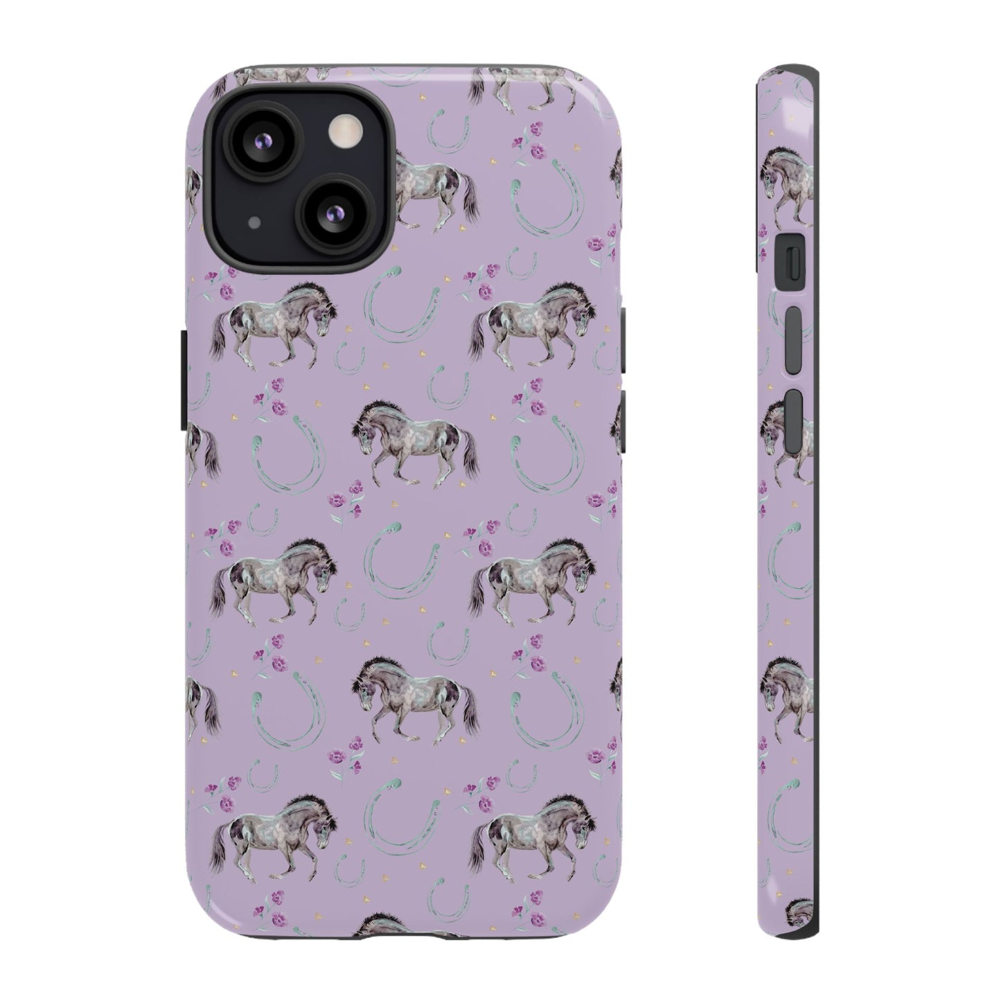 Lucky Mustangs in Lavender Tough Phone Case