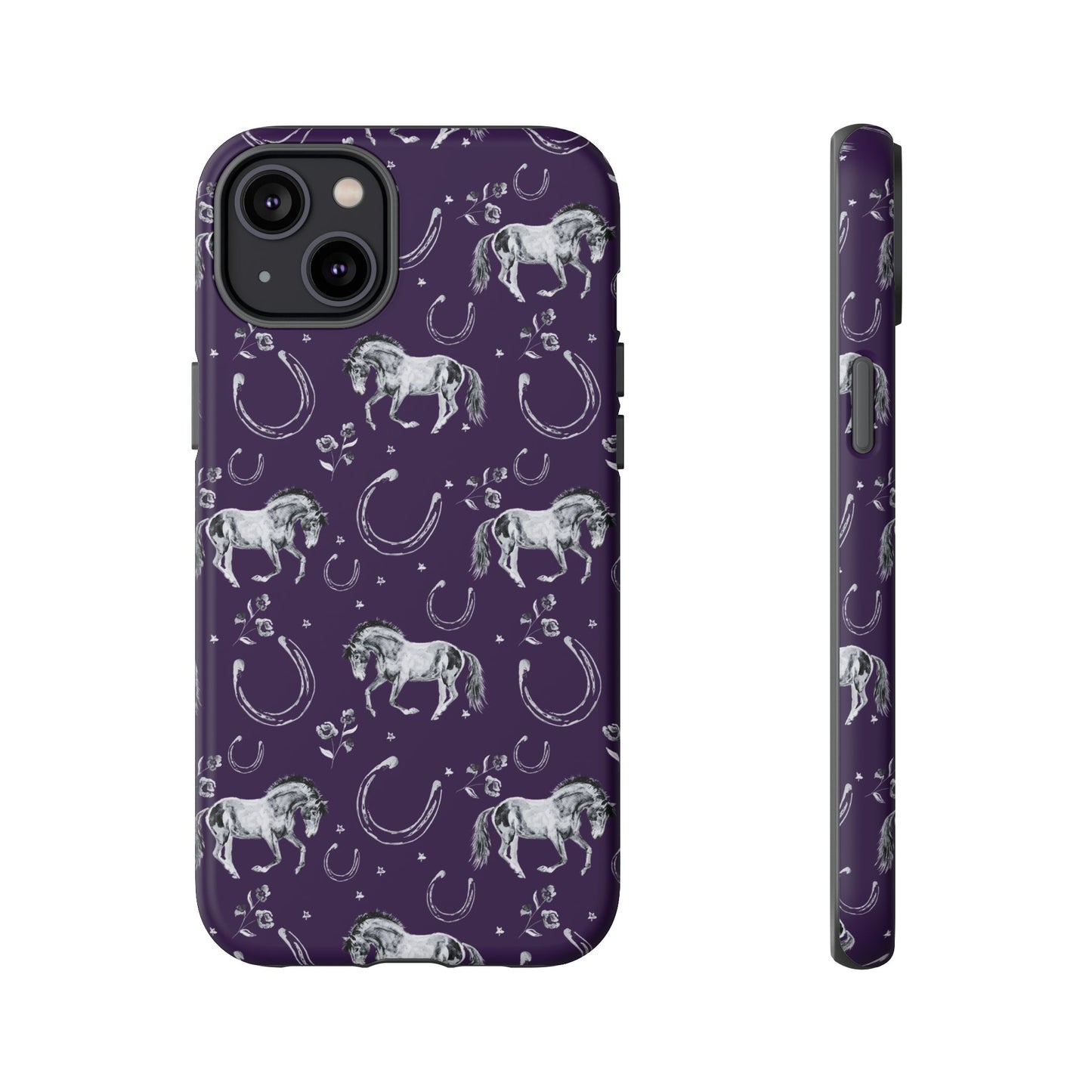 Lucky Mustang in Dark Purple Tough Phone Case