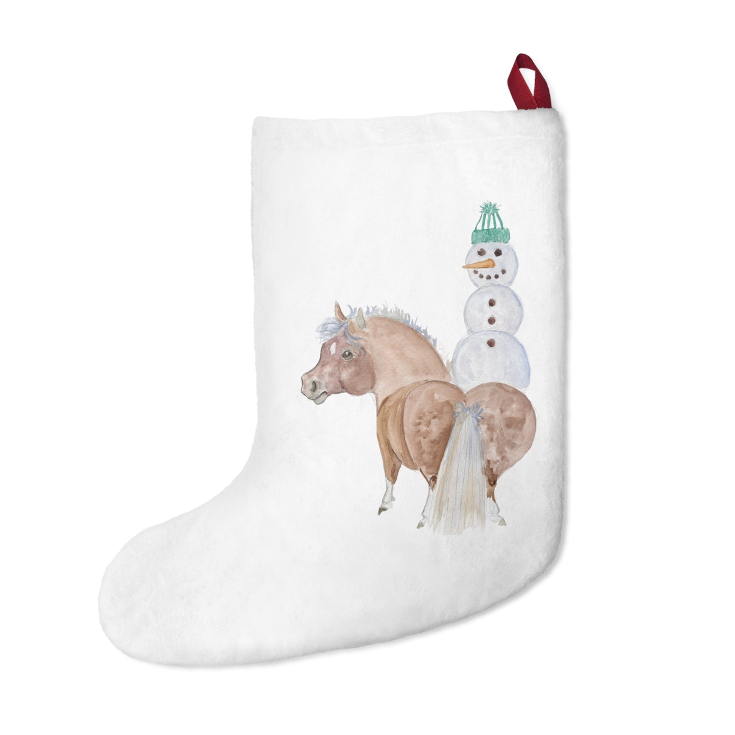 Adorable  Pony Snowman Christmas Stockings