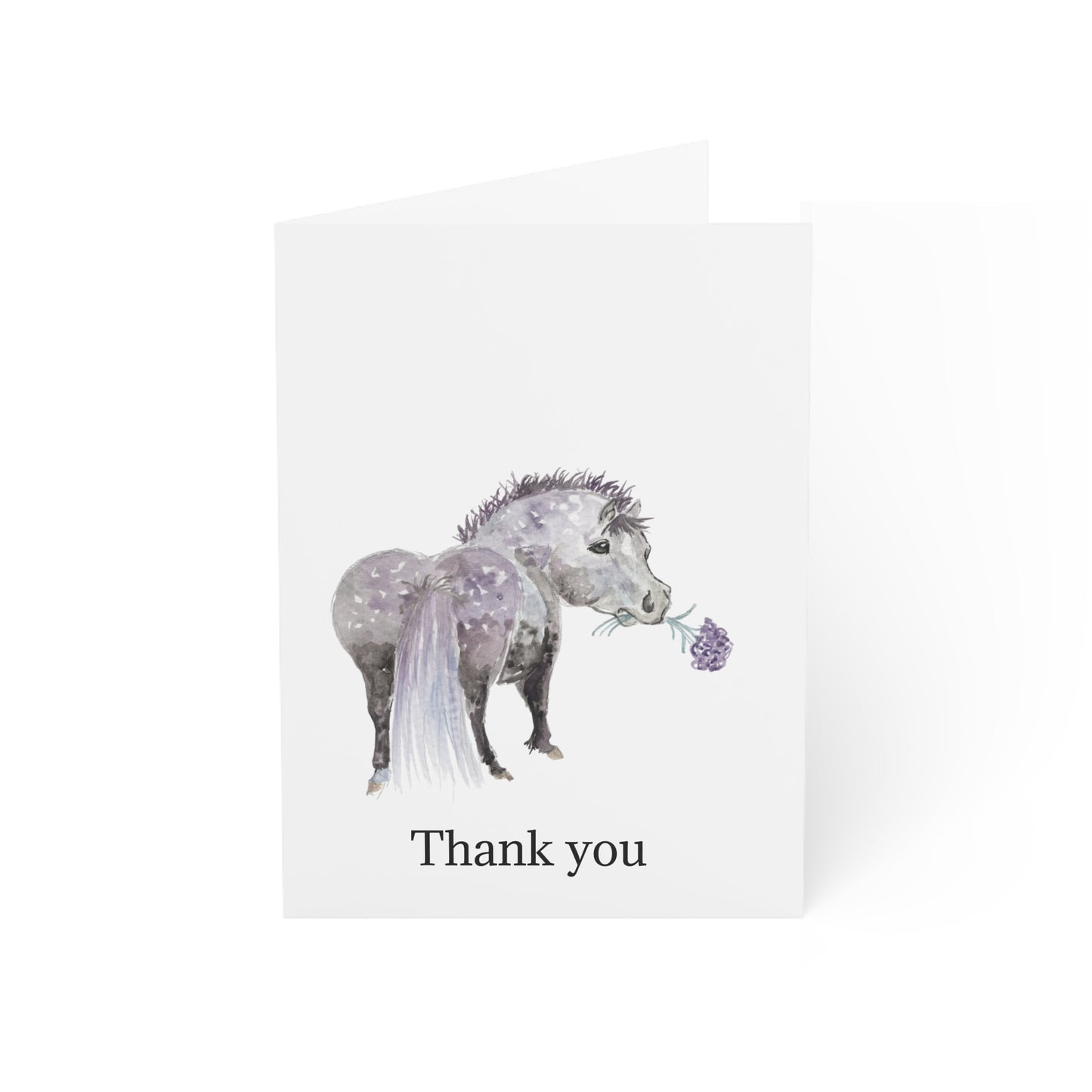 Adorable Ponies Single Greeting Card