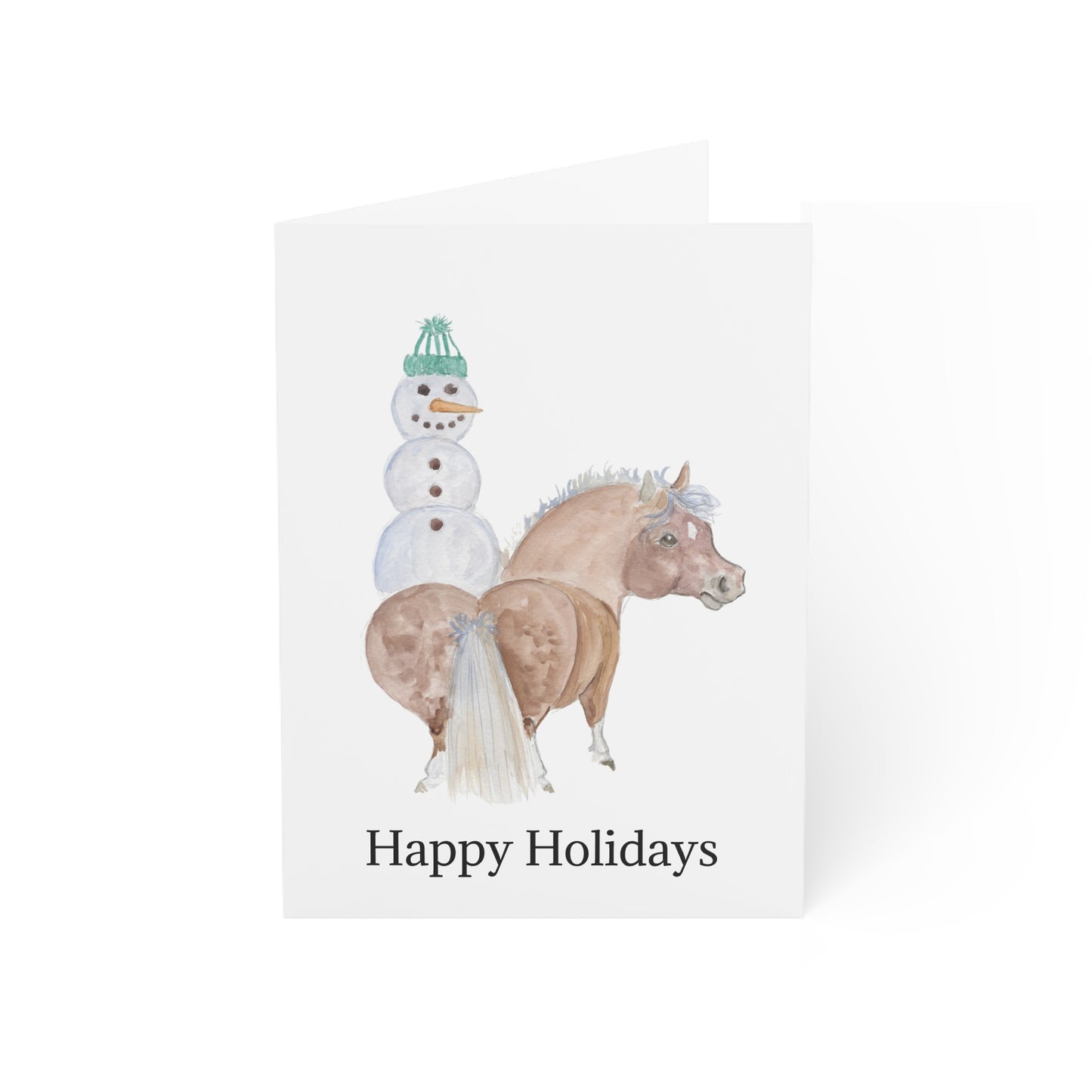 Adorable Ponies Single Greeting Card