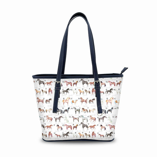 ABC Horse Breeds Print Fashion Tote Bag