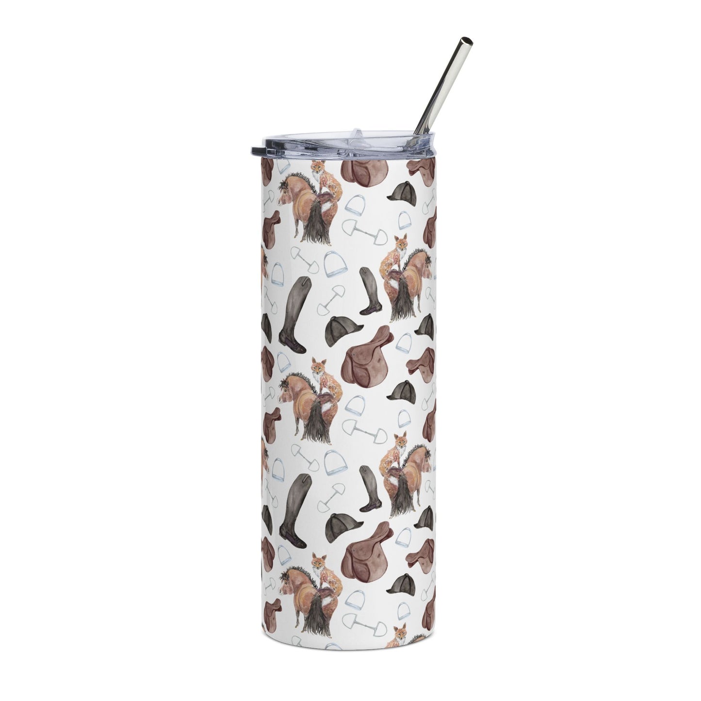 Adorable Fox pony Print  - Tumbler