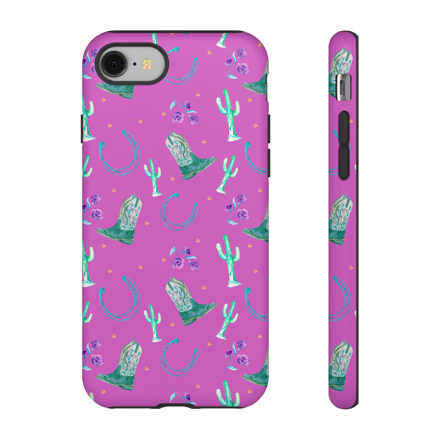 Lucky Boots in Pink Tough Phone Case