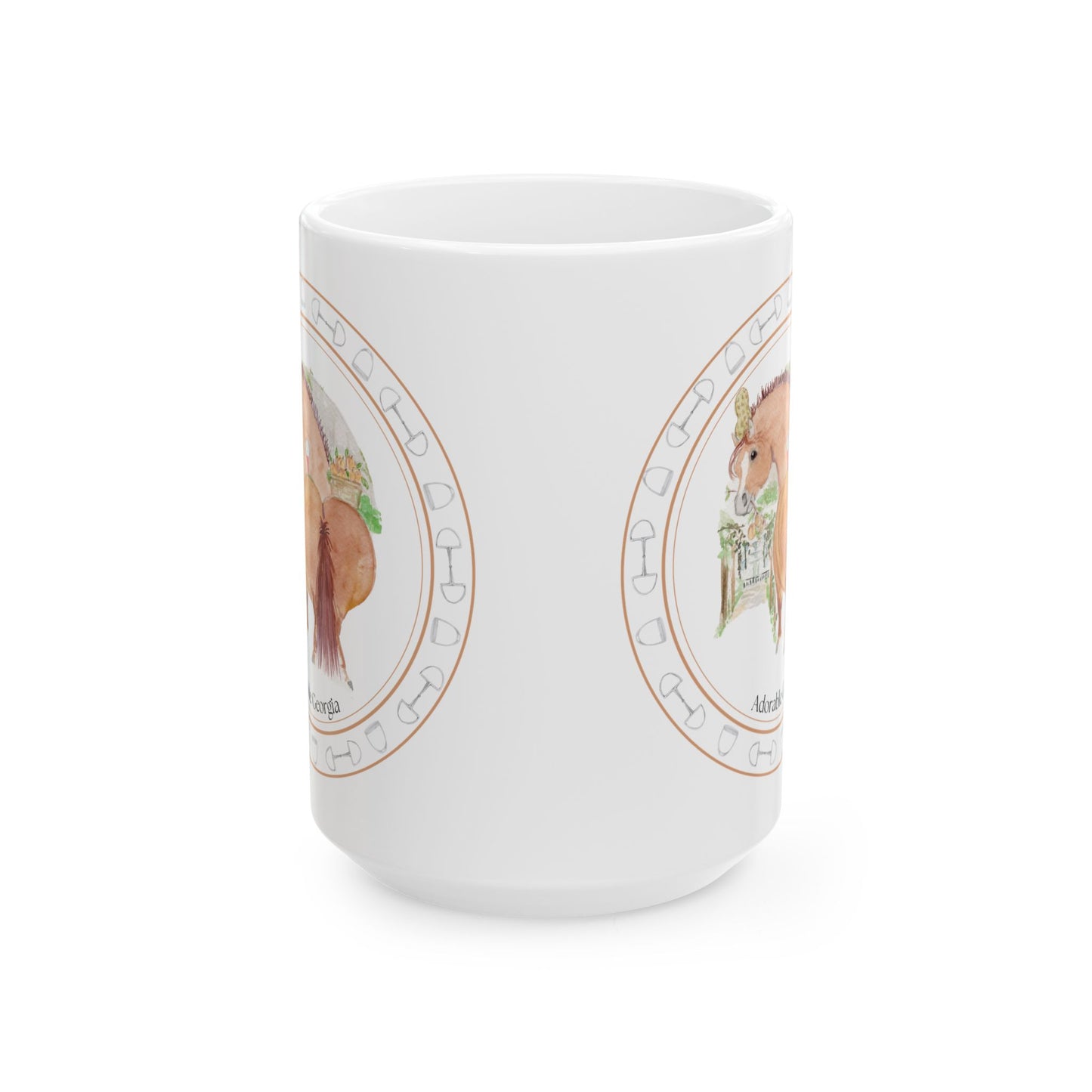 Adorable Georgia  Mug — 'She’s Got Her Peaches Picked' Ceramic Coffee Mug
