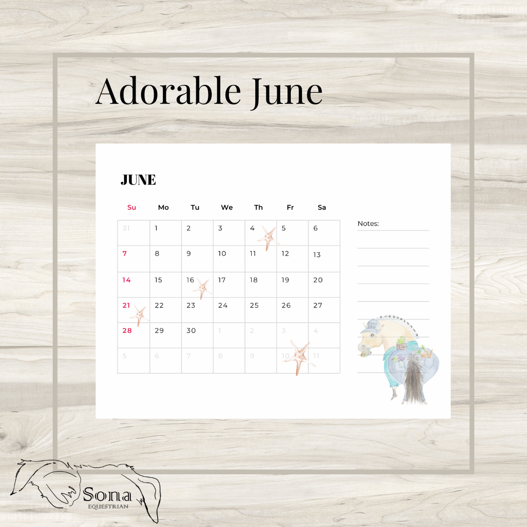 Adorable Ponies 2026 Calendar - Digital Download version