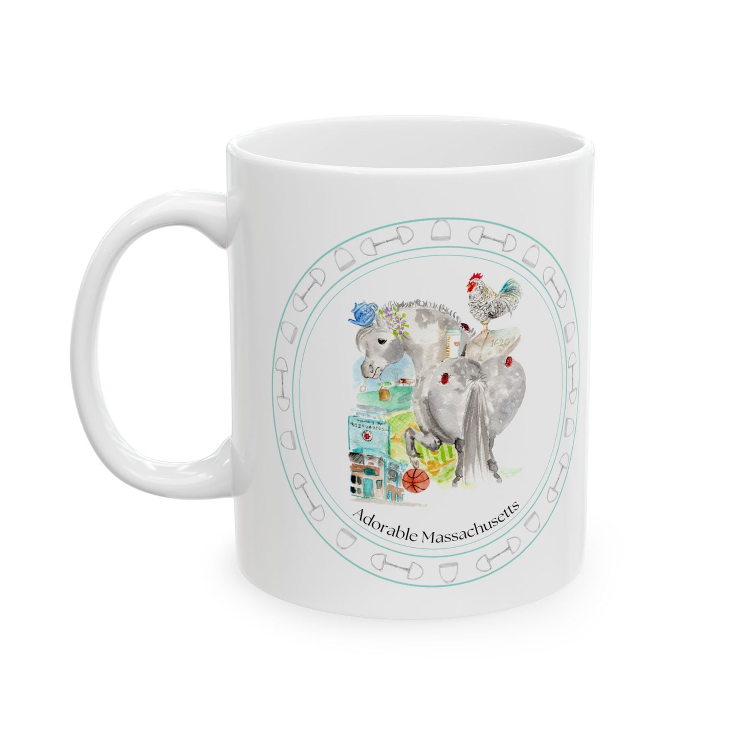 Adorable Massachusetts Ceramic Mug — (11oz, 15oz)