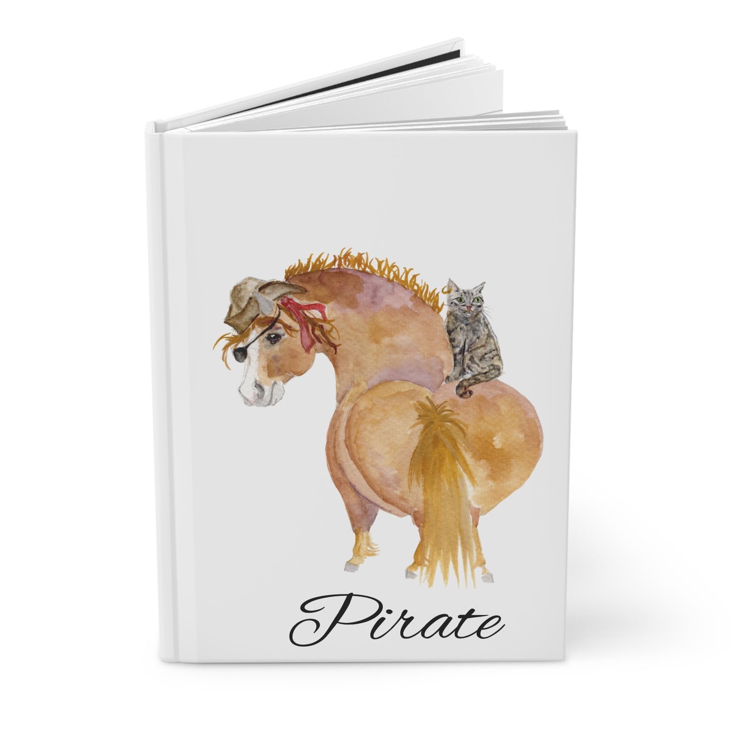 Hardcover Journal Matte -Adorable little Pirate