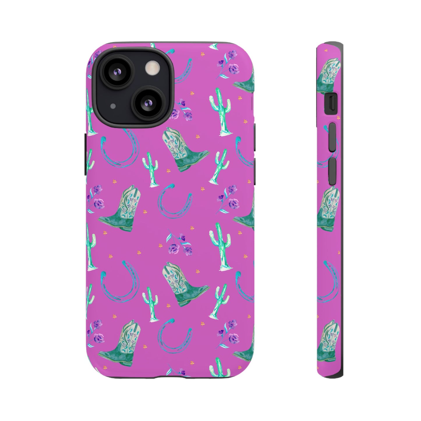 Lucky Boots in Pink Tough Phone Case