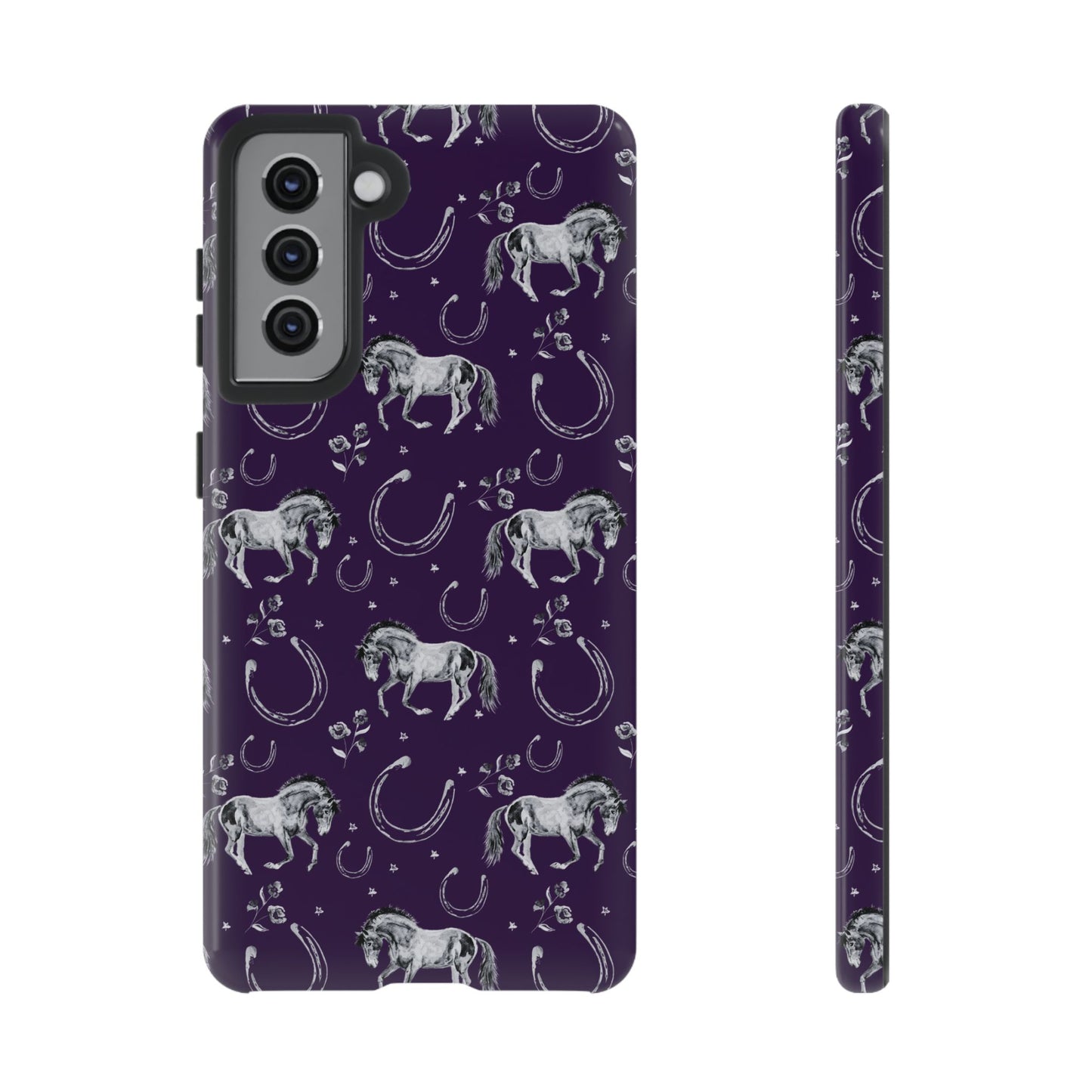 Lucky Mustang in Dark Purple Tough Phone Case