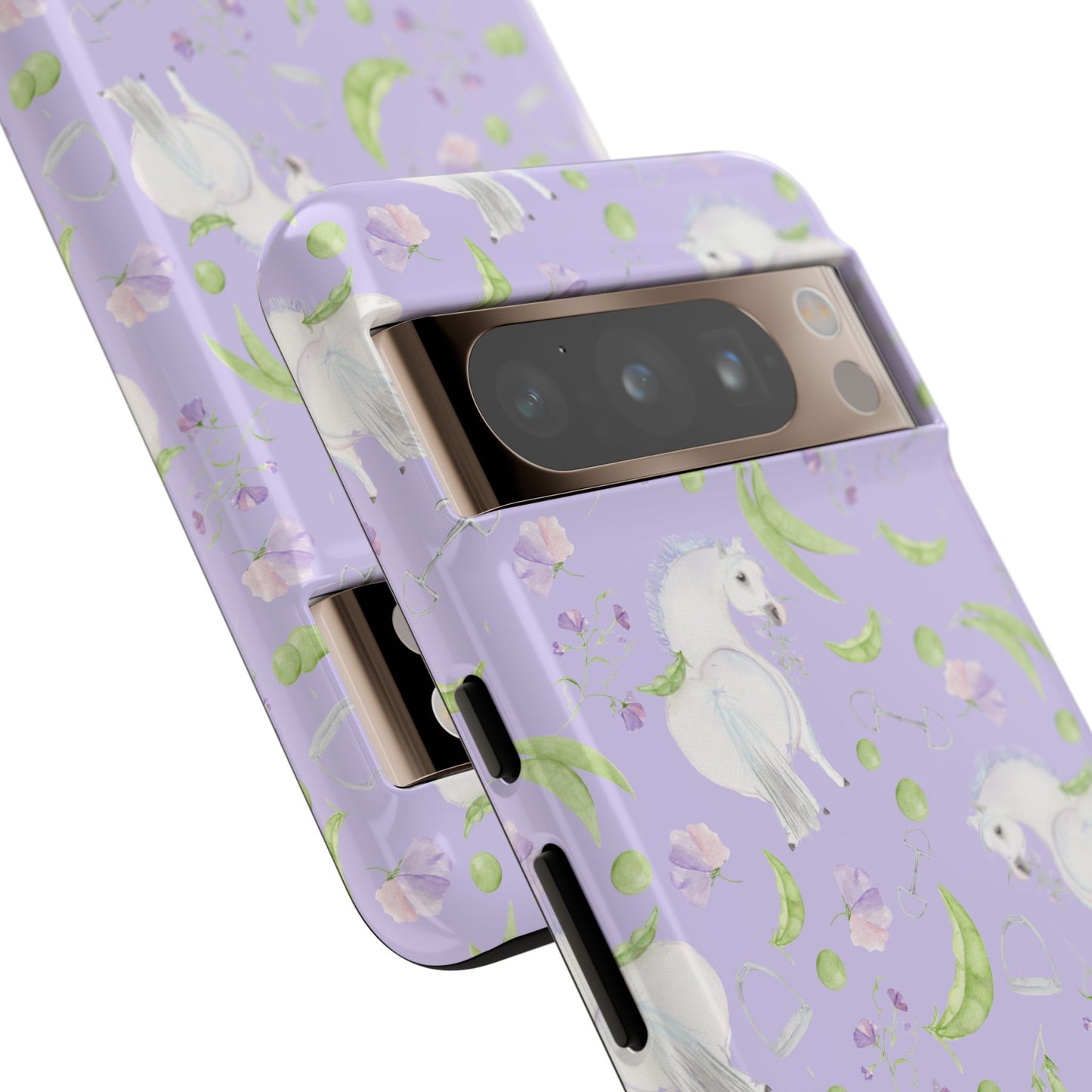 Adorable Pea Pod Lavendar   Tough Phone Cases
