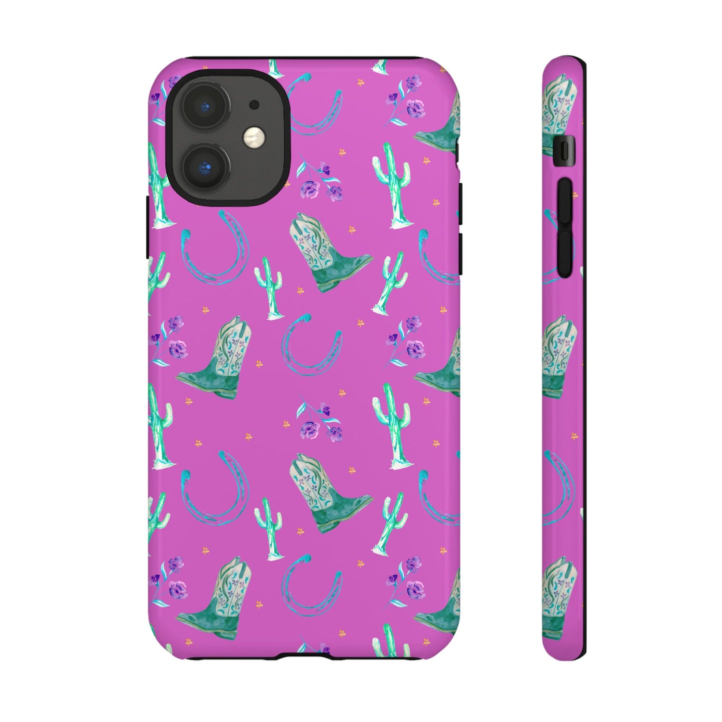 Lucky Boots in Pink Tough Phone Case