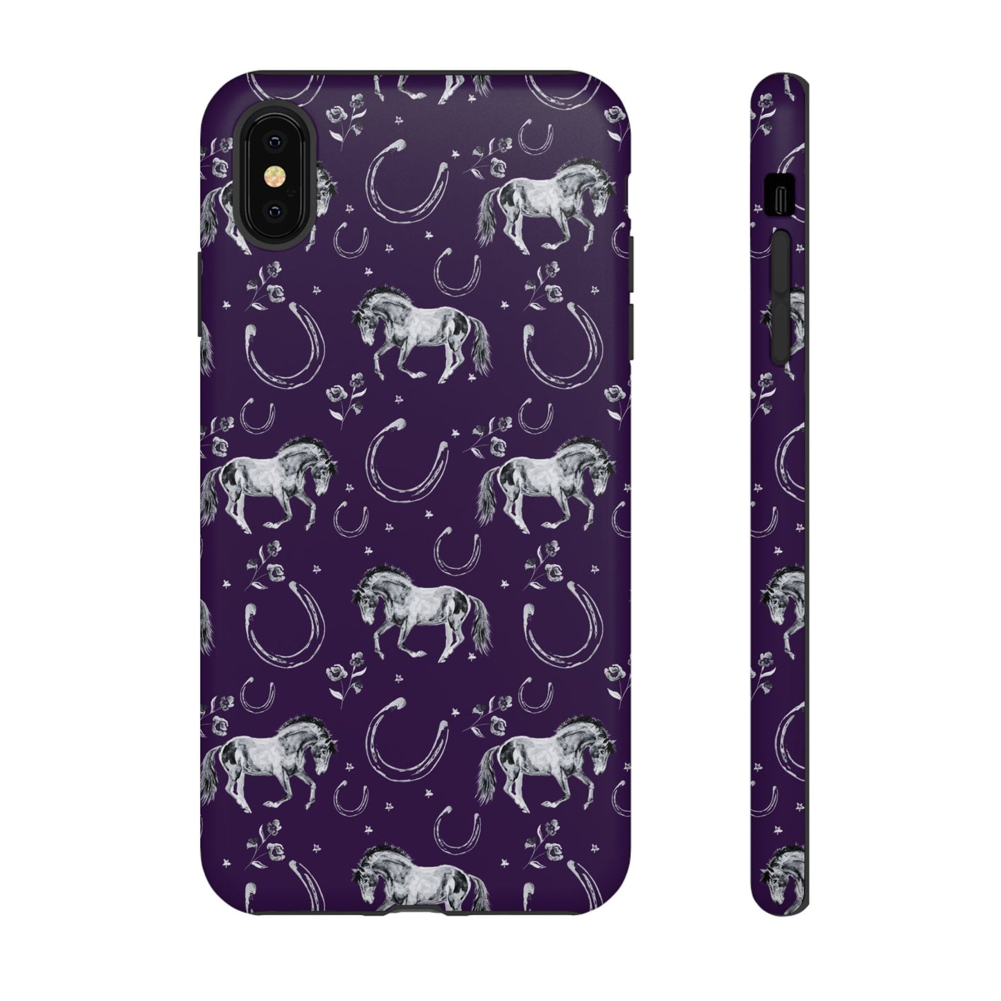 Lucky Mustang in Dark Purple Tough Phone Case