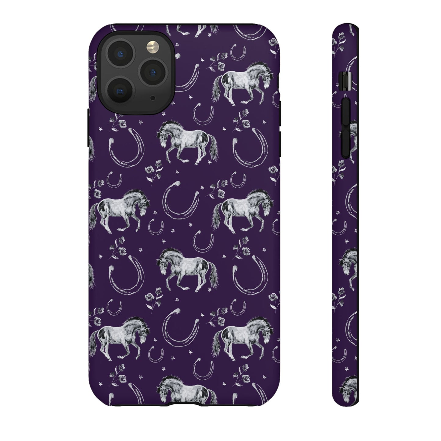 Lucky Mustang in Dark Purple Tough Phone Case