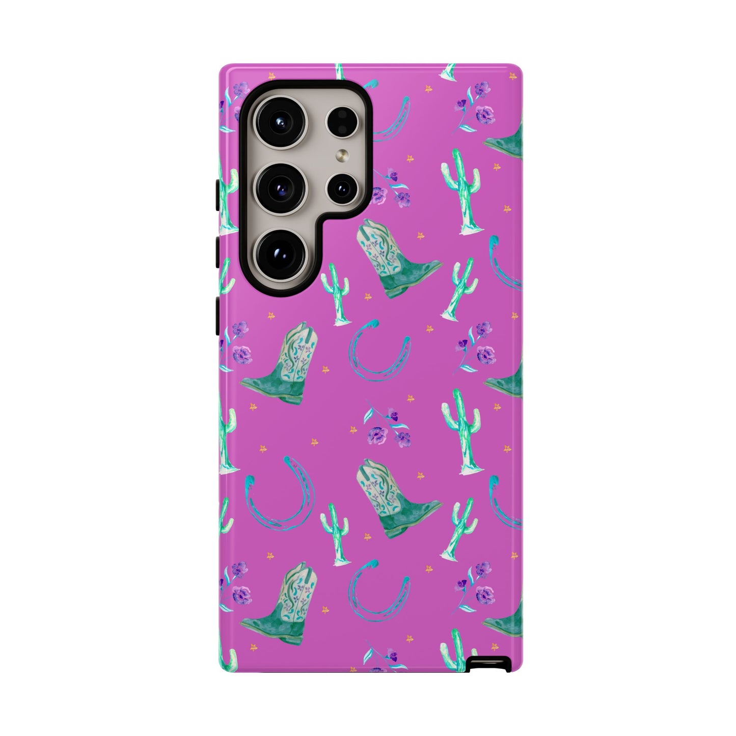 Lucky Boots in Pink Tough Phone Case