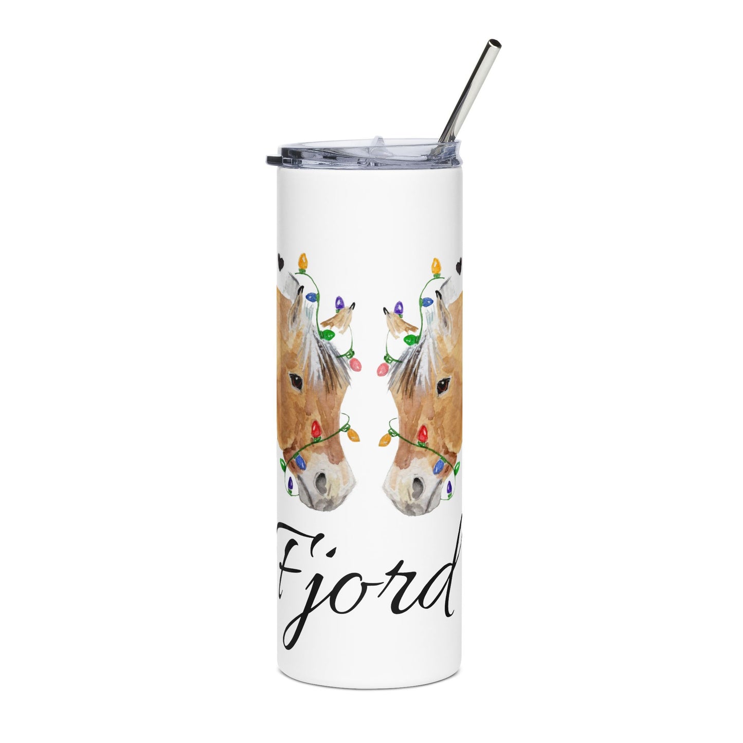 Lights and Love — Fjord horse Equestrian 20 oz Stainless Steel Tumbler