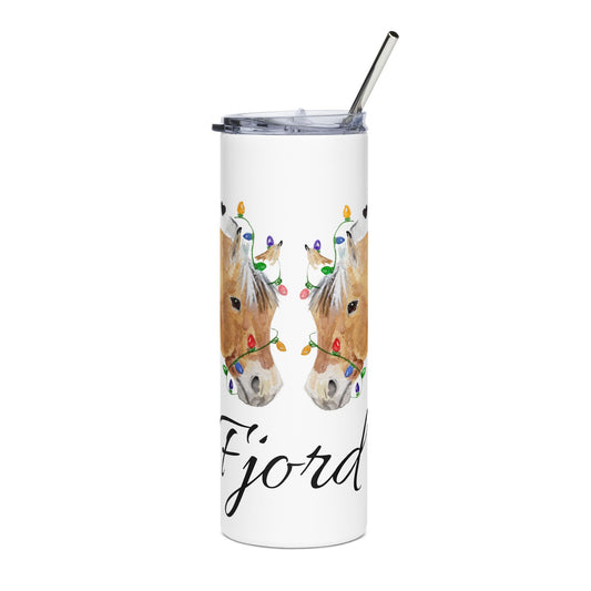 Lights and Love — Fjord horse Equestrian 20 oz Stainless Steel Tumbler
