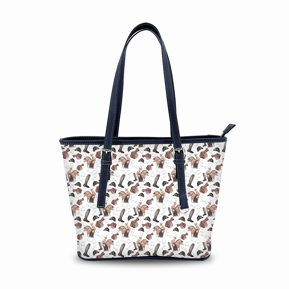 Adorable Pony and Fox Fashion Tote Bag