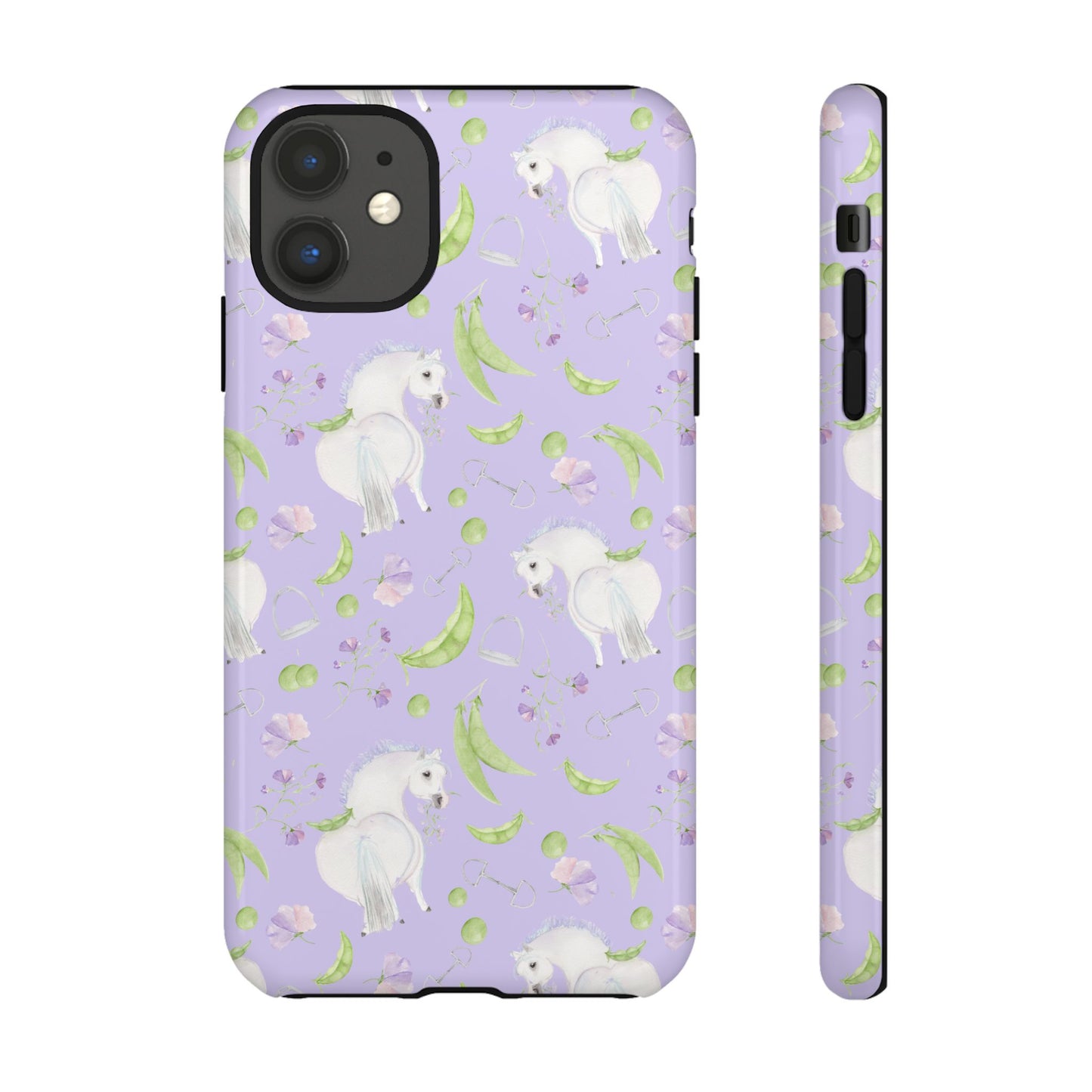 Adorable Pea Pod Lavendar   Tough Phone Cases