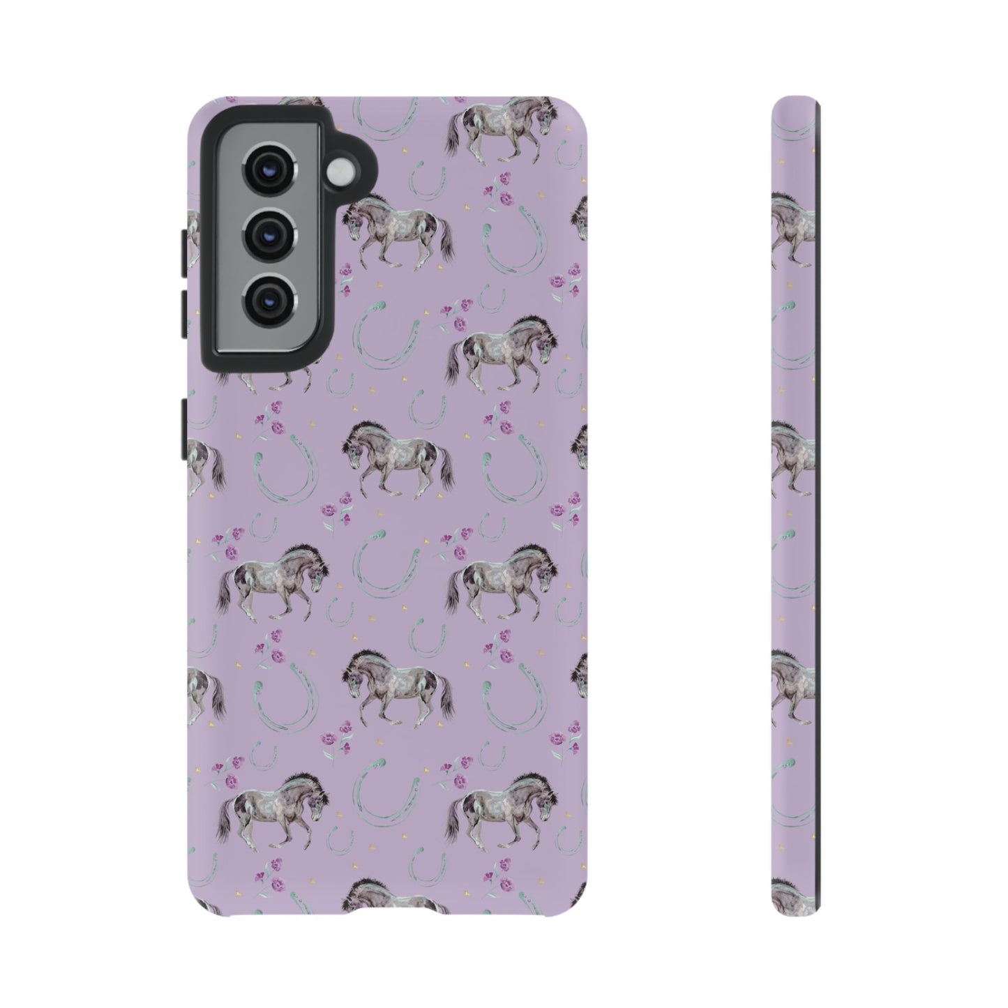 Lucky Mustangs in Lavender Tough Phone Case