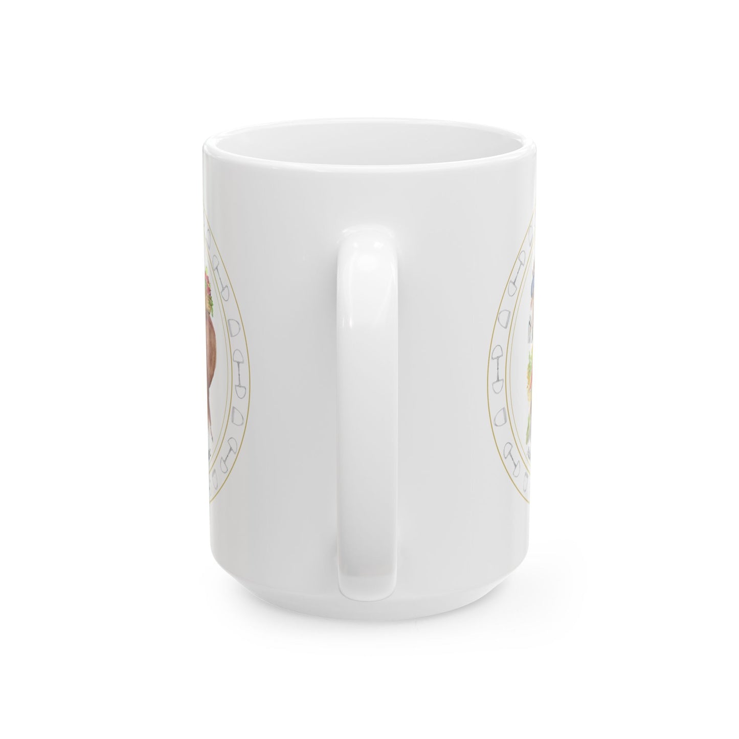 Adorable New Hampshire Ceramic Mug — 'He's Ready for the Slopes' Fall & Cider Design