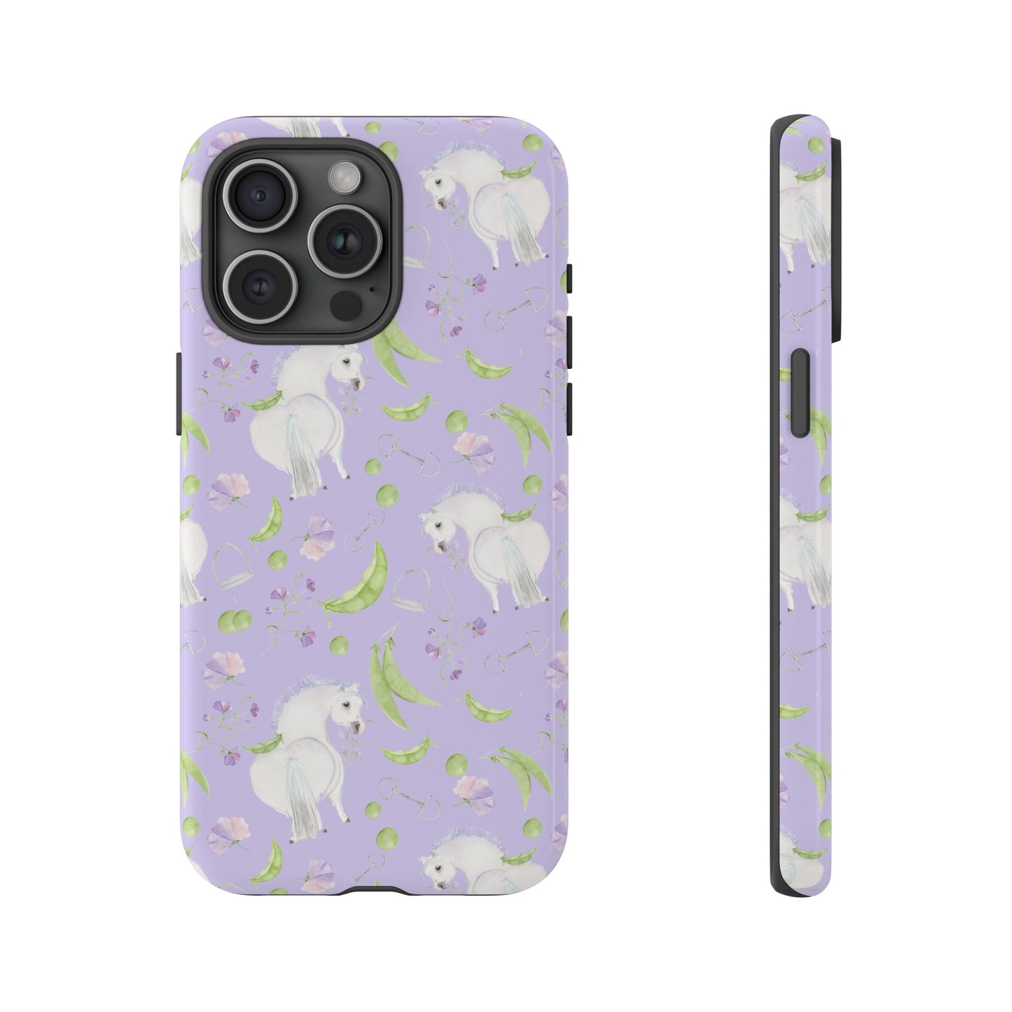 Adorable Pea Pod Lavendar   Tough Phone Cases