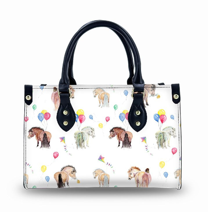 Adorable Ponies Balloons Print Fashion  Bag