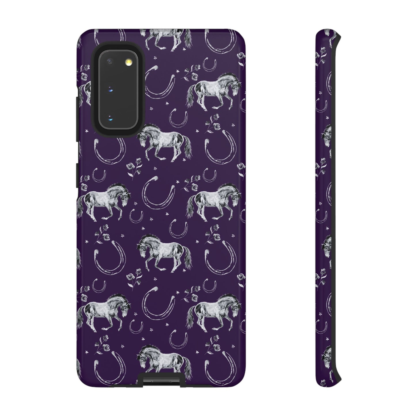 Lucky Mustang in Dark Purple Tough Phone Case