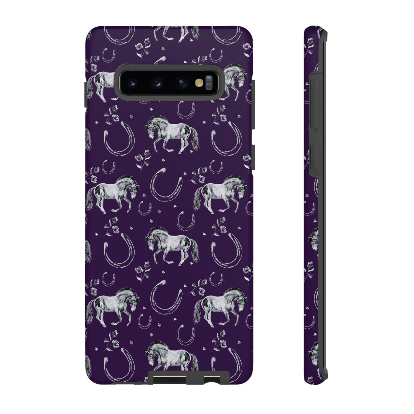 Lucky Mustang in Dark Purple Tough Phone Case