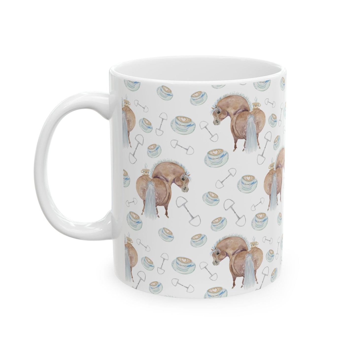 Adorable Pony Cup of love - Ceramic Mug, (11oz, 15oz)