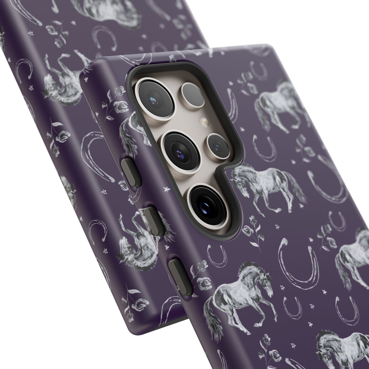 Lucky Mustang in Dark Purple Tough Phone Case