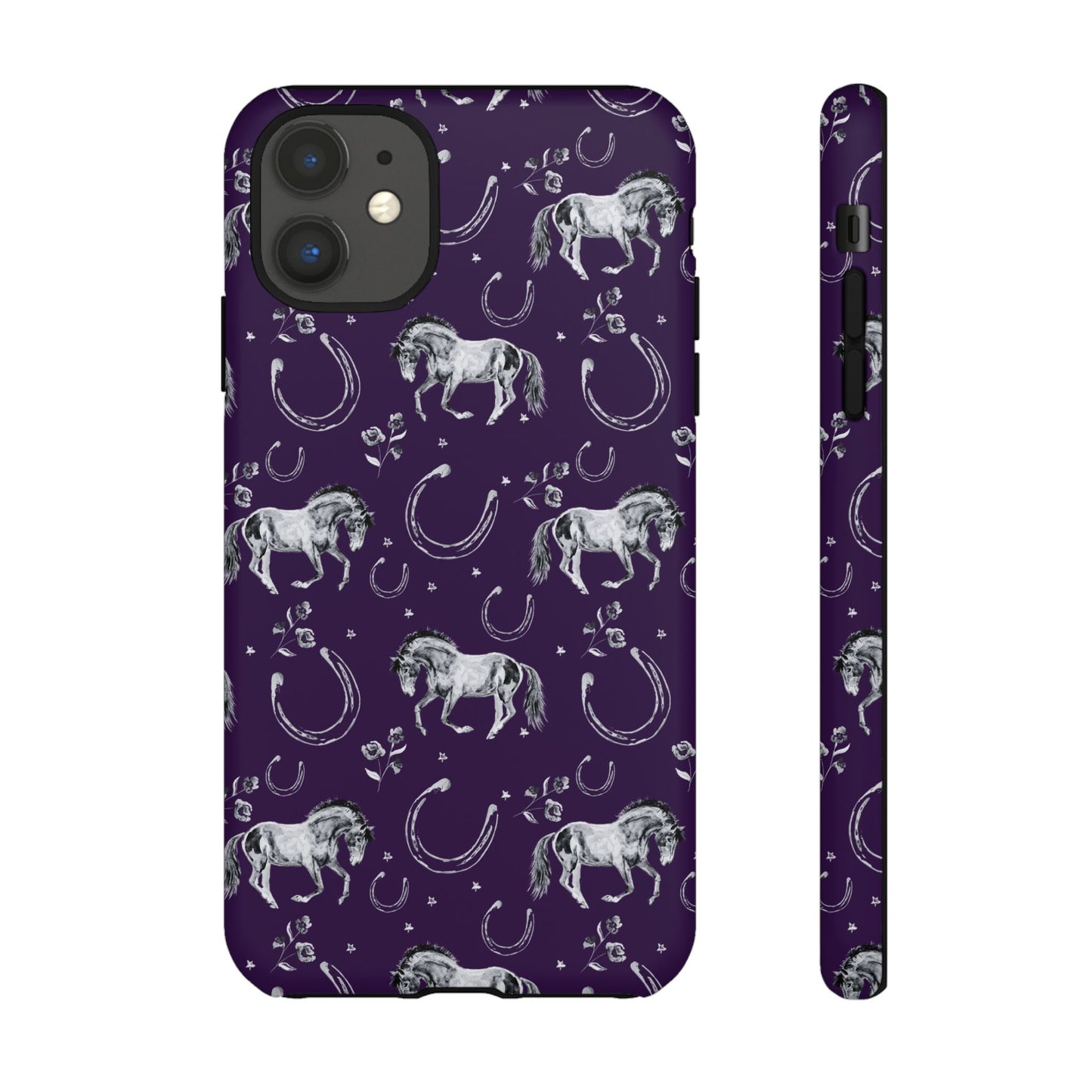 Lucky Mustang in Dark Purple Tough Phone Case