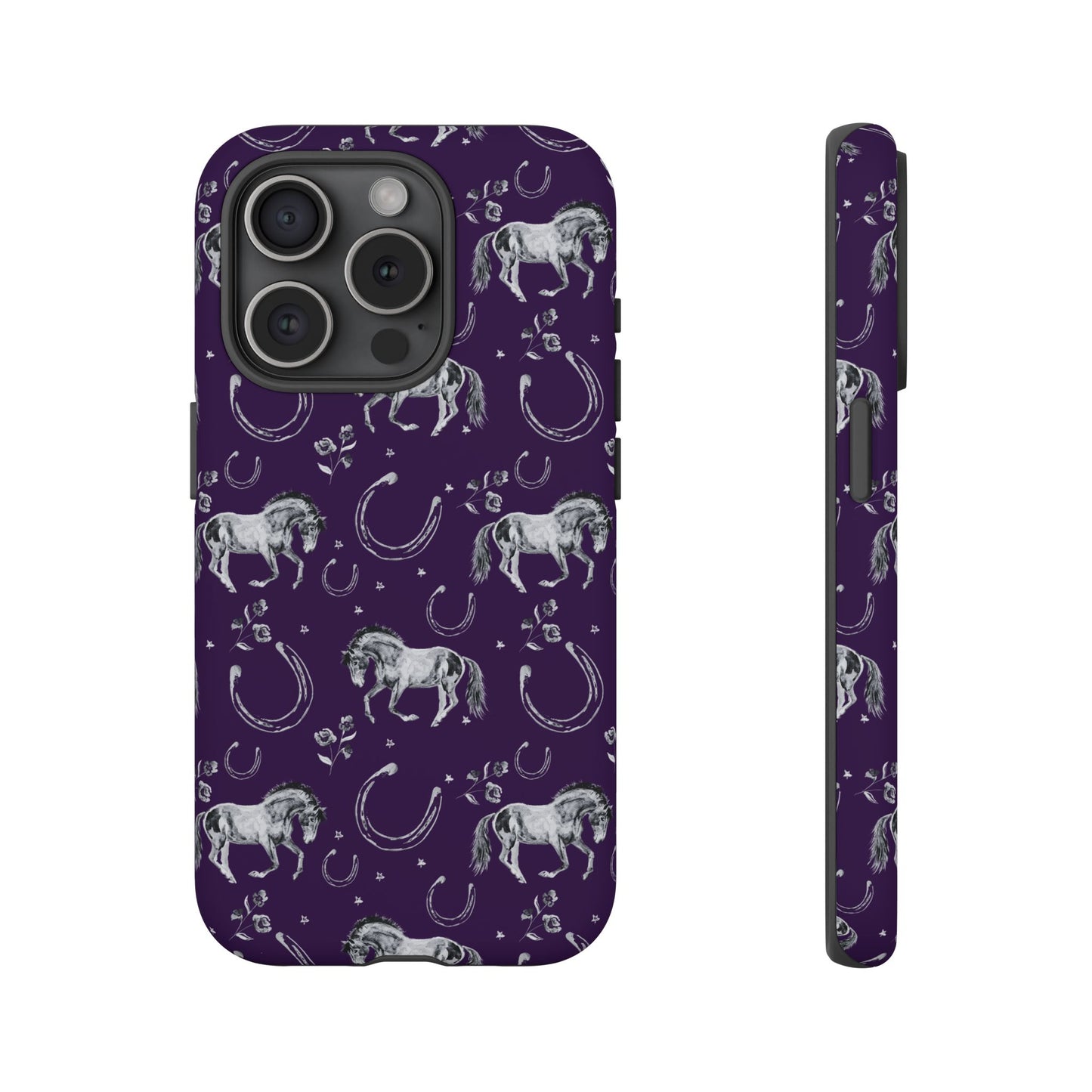 Lucky Mustang in Dark Purple Tough Phone Case