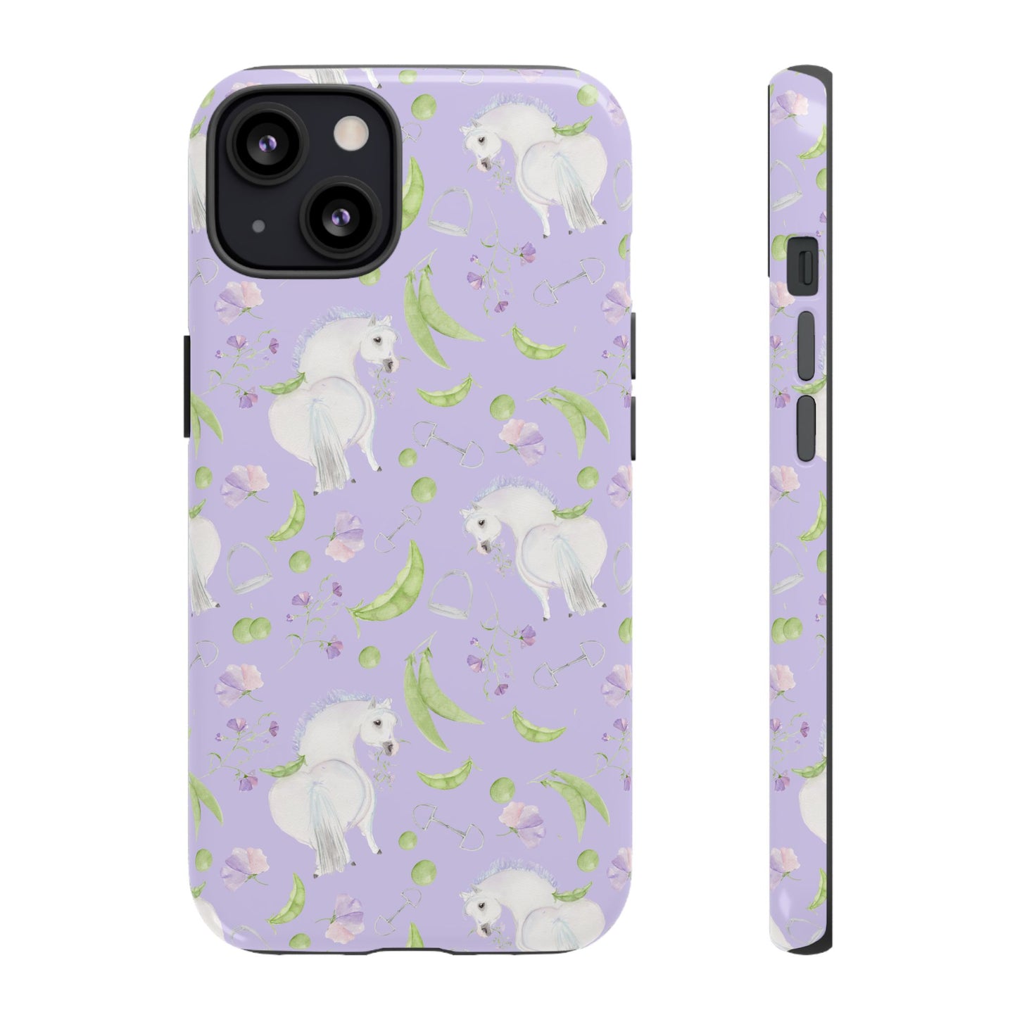 Adorable Pea Pod Lavendar   Tough Phone Cases