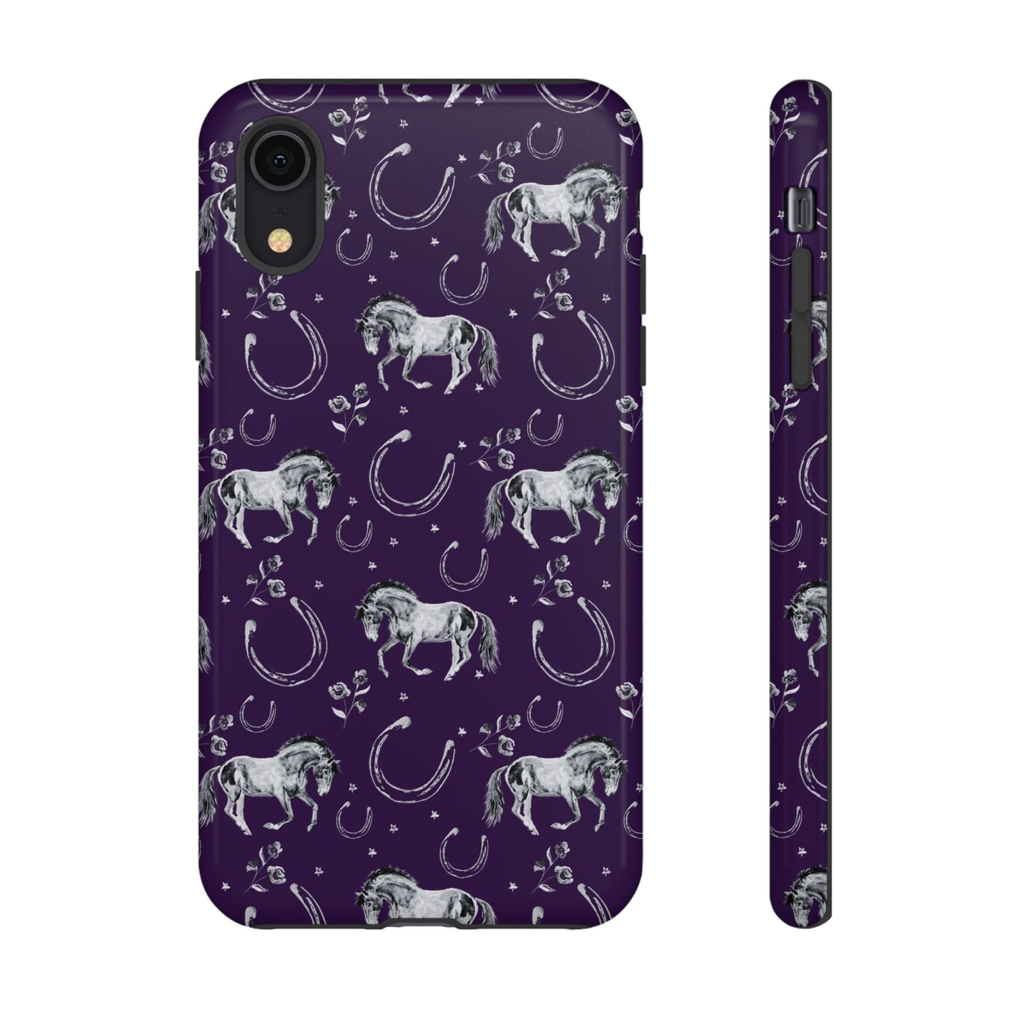 Lucky Mustang in Dark Purple Tough Phone Case